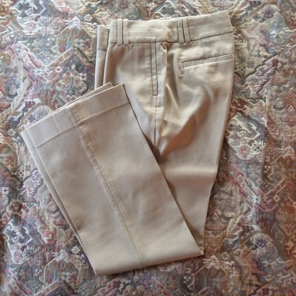 J. Crew Light Beige City Fit Woman’s Trousers